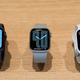 Apple Watch Series 5 devices are displayed in the Apple Marunouchi store on September 20, 2019 in Tokyo, Japan.